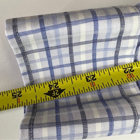 Men's English Laundry Blue Plaid  Button Up Shirt - Picture 10 of 12